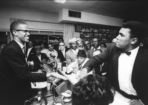 Muhammad Ali mit Malcolm X
