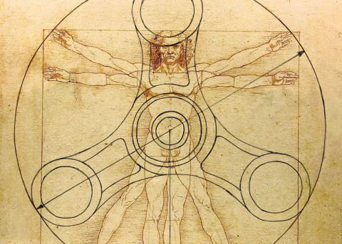 «Der vitruvianische Mensch» von Leonardo da Vinci