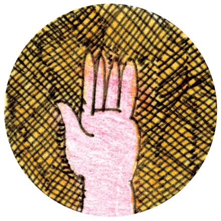 Illustration: eine einzelne Hand