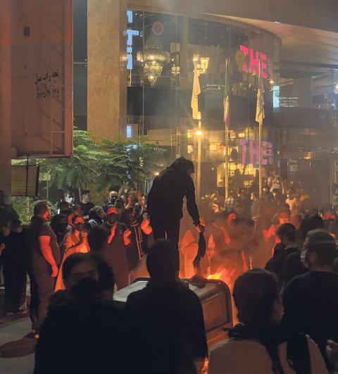 Demonstration in Teheran am 22. September.