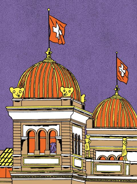Illustration: das Bundeshaus in Bern