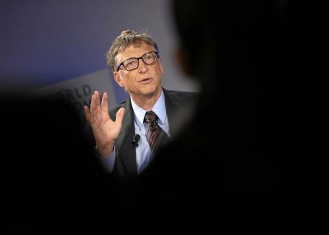 Bill Gates 2014 am Weltwirtschaftsforum in Davos