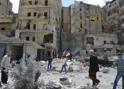 Aleppo am 8. April.
