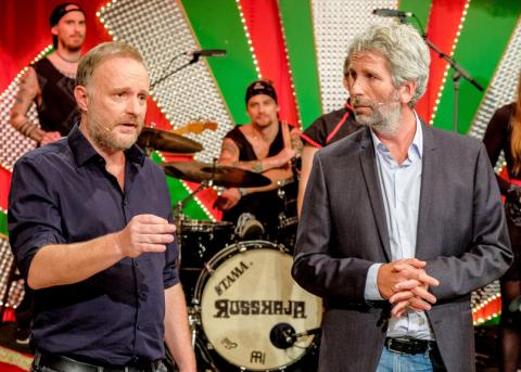 Christoph Grissemann und Dirk Stermann in der Fernseh-Sendung «Willkommen Österreich»