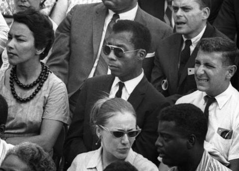Schriftsteller James Baldwin auf einer undatierten Fotografie