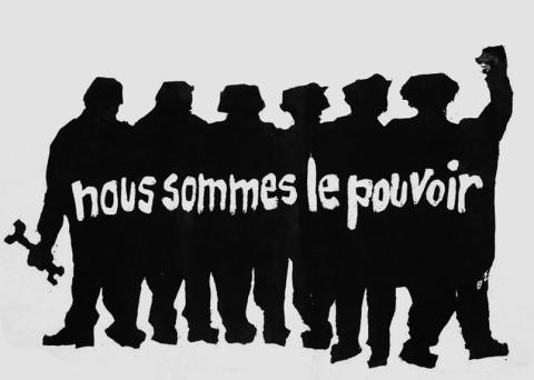 Plakat von 1968 des Pariser Atelier Populaire