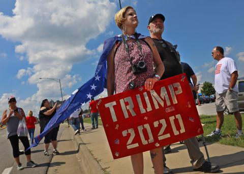 Donald-Trump-AnhängerInnen in Springfield, Missouri