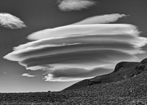 Lenticularis Wolke in Chile