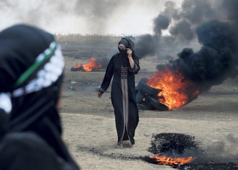 Demonstrantinnen aus Gaza.