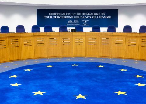 Saal des Europäischen Gerichtshof für Menschenrechte