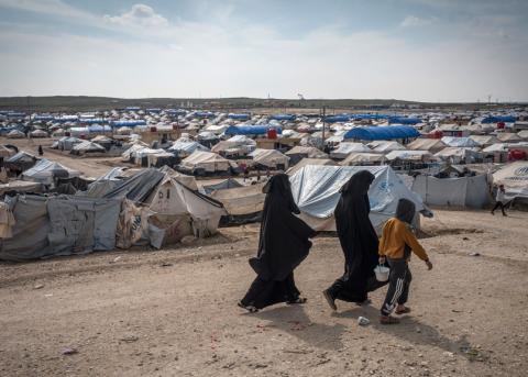Flüchtlingslager al-Haul im Nordosten Syriens