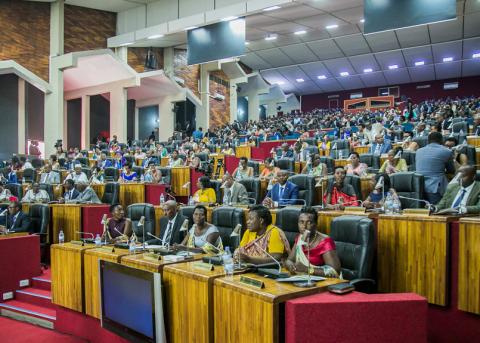 ruandisches Parlament am Tag der Vereidigung im September 2018