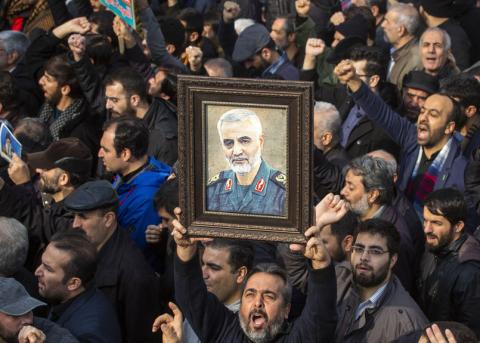 Demonstration in Teheran am 3. Januar