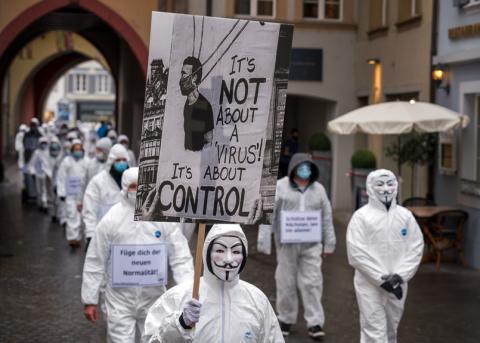 Protestumzug durch Aarau am vergangenen Samstag