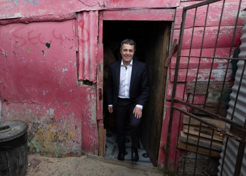 Aussenminister Ignazio Cassis in einem Slum in Kapstadt
