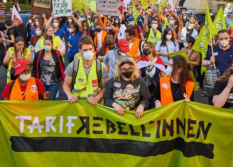 Streik von Beschäftigten der Berliner Spitäler