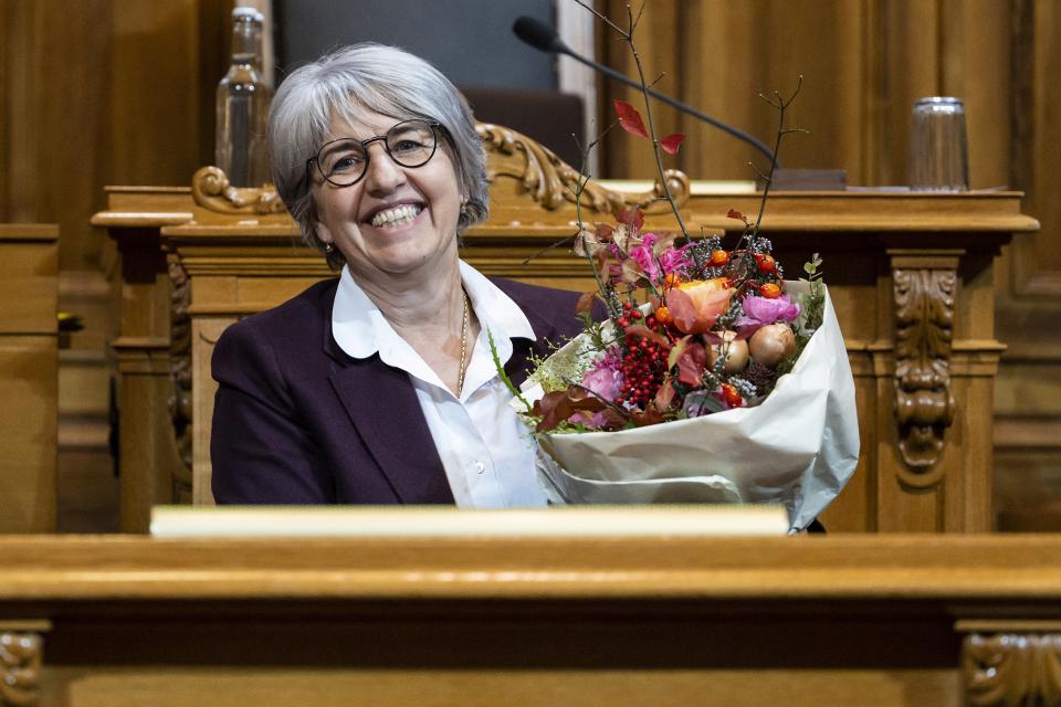 Elisabeth Baume-Schneider nach der Wahl zur ersten Vizepräsidentin des Ständerats