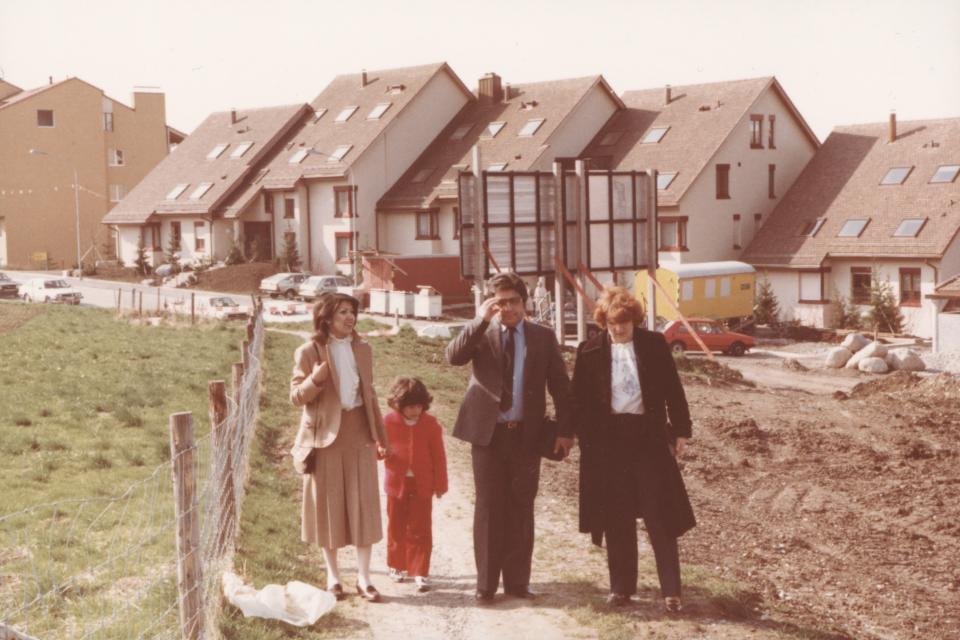 Shiva mit Mutter Vida und Onkel und Tante aus Berlin 1982 in Witikon ZH