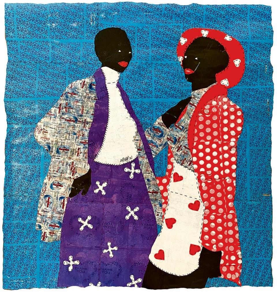 Rufai Zakari, Who We Are, 2021, 168 × 157 cm