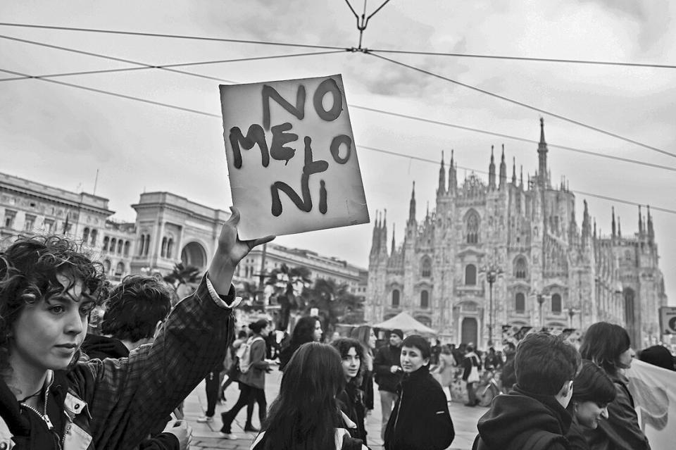 Landesweite Studentendemo, Mailand, 18. November 2022