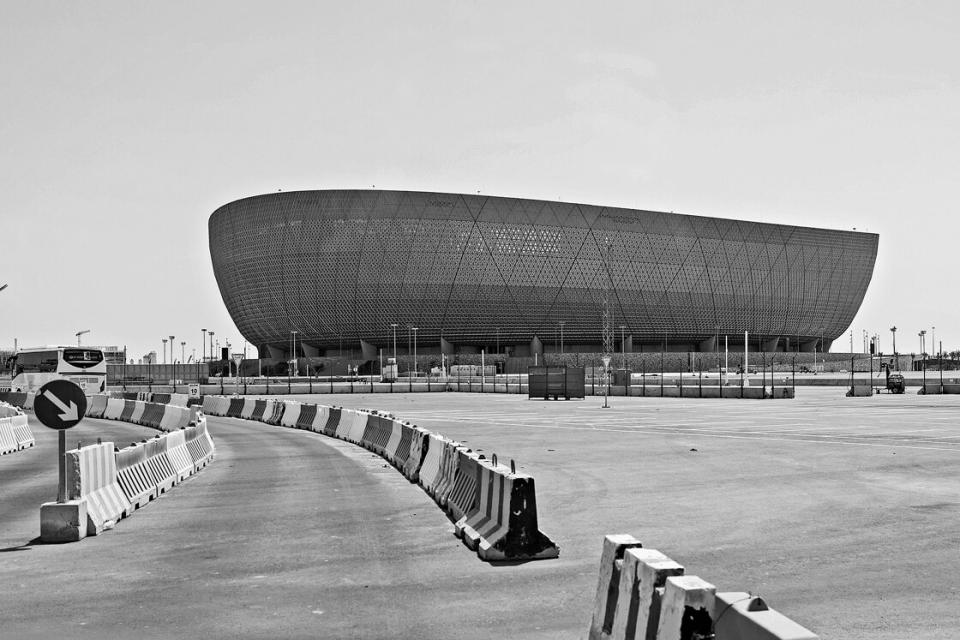 Iconic Stadium in der Planstadt Lusail, Katar