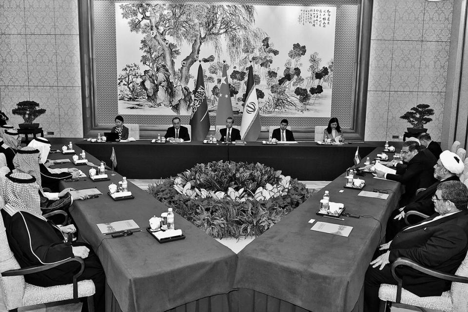 Gespräche unter Chinas Aufsicht, Peking, 10. März 2023