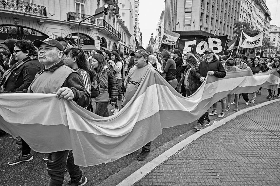 Protest gegen Milei und das Sparprogramm der Regierung, Buenos Aires, 14. September 2023